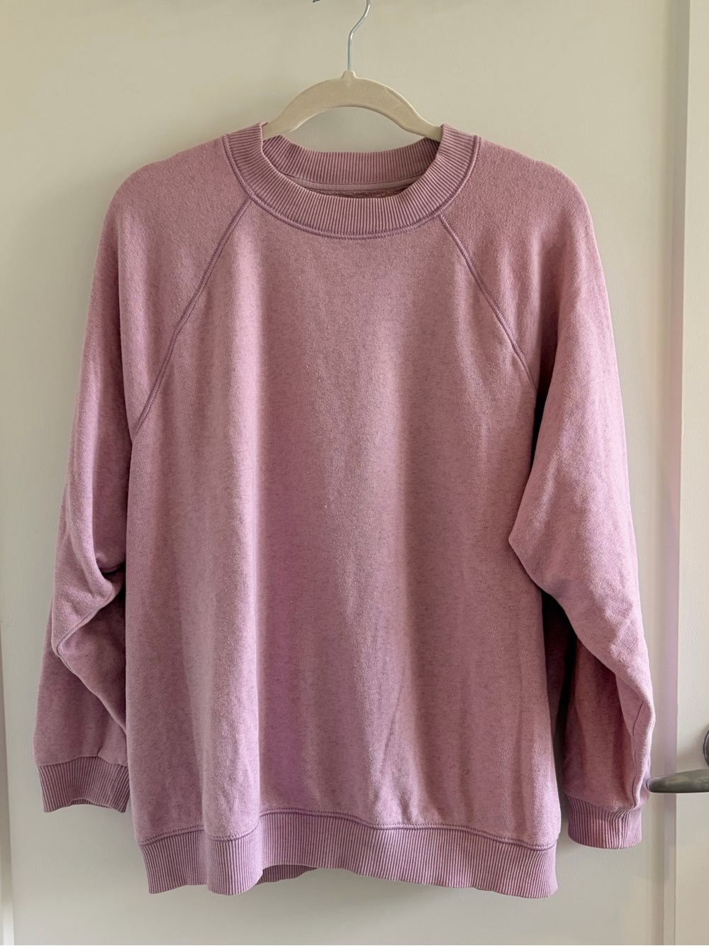 Lavender crewneck sweatshirt